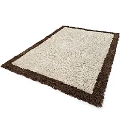 Ryamattor - Sagres Natural Cotton Shaggy (offwhite/brun)