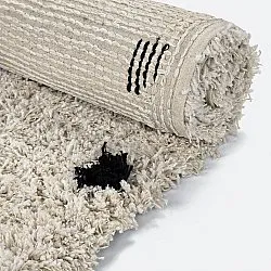 Ryamattor - Soria Natural Cotton Shaggy (offwhite/svart)