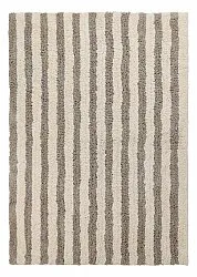 Ryamattor - Thira Stripe Cotton Shaggy (creme/taupe)