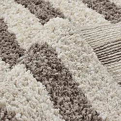 Ryamattor - Thira Stripe Cotton Shaggy (creme/taupe)