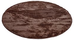 Runda mattor - Aranga Super Soft Fur (mörkbrun)