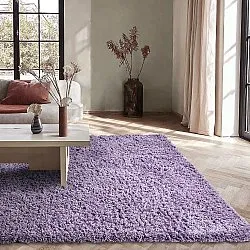 Ryamattor - Combarro Solid Cotton Shaggy (ljuslila)