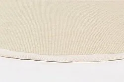 Rund matta (sisal) - Agave (naturvit)