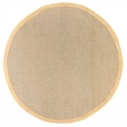 Rund matta (sisal) - Agave (ljus taupe)