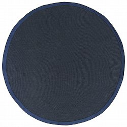 Rund matta (sisal) - Agave (mörkblå)