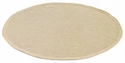 Rund matta (sisal) - Agave (taupe)