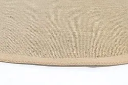 Rund matta (sisal) - Agave (taupe)