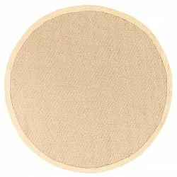 Rund matta (sisal) - Agave (beige/beige)