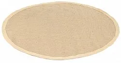 Rund matta (sisal) - Agave (beige/beige)
