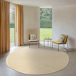 Rund matta (sisal) - Agave (taupe)