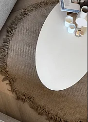Rund matta - Pike (beige)
