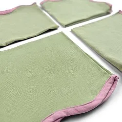 Servetter - 4-pack Tygservett Yrsa (grön)