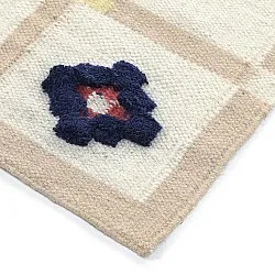 Ullmatta - Lausanne Flatweave Tufted Premium (vit/beige)