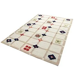 Ullmatta - Lausanne Flatweave Tufted Premium (vit/beige)