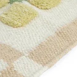 Ullmatta - Lausanne Flatweave Tufted Premium (vit/beige)