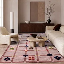 Ullmatta - Lausanne Flatweave Tufted Premium (rosa)