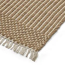 Ullmatta - Arbil (beige/vit)