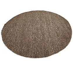 Rund matta - Avafors Wool Bubble (brun/beige)