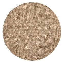 Rund matta - Avafors Wool Bubble (ljusbrun/vit)