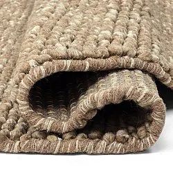 Rund matta - Avafors Wool Bubble (ljusbrun/vit)