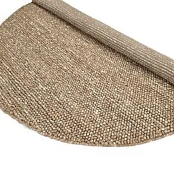 Rund matta - Avafors Wool Bubble (ljusbrun/vit)