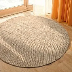 Rund matta - Coastal (beige)