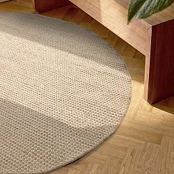 Rund matta - Coastal (beige)