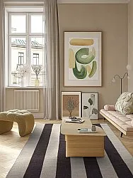Ullmatta - Garine (svart/beige)