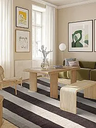 Ullmatta - Garine (svart/beige)
