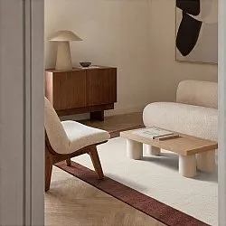 Ullmatta - Gaya Hand Tufted Wool Premium (creme/brun)