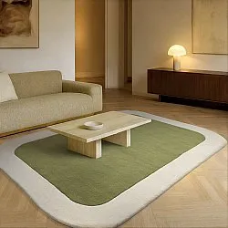 Ullmatta - Puri Hand Tufted Wool Premium (grön/creme)