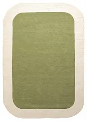 Ullmatta - Puri Hand Tufted Wool Premium (grön/creme)