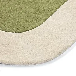 Ullmatta - Puri Hand Tufted Wool Premium (grön/creme)