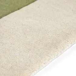 Ullmatta - Puri Hand Tufted Wool Premium (grön/creme)