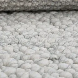 Ullmatta - Sala Irregular Wool Bubble (ljusgrå melerad)