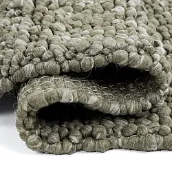 Ullmatta - Sala Irregular Wool Bubble (mossgrön/vitmelerad)