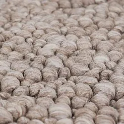 Ullmatta - Sala Irregular Wool Bubble (taupe/vitmelerad)