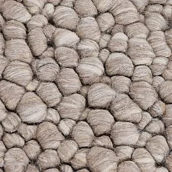 Ullmatta - Sala Irregular Wool Bubble (taupe/vitmelerad)