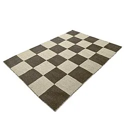 Ullmatta - Scacco (svart/beige)