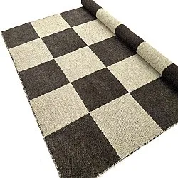Ullmatta - Scacco (svart/beige)