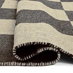 Ullmatta - Scacco (svart/beige)