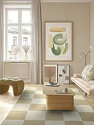 Ullmatta - Scacco (vit/beige)
