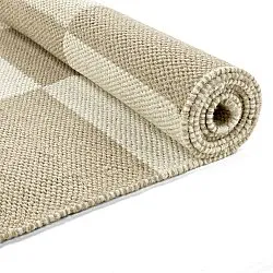 Ullmatta - Scacco (vit/beige)