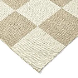 Ullmatta - Scacco (vit/beige)