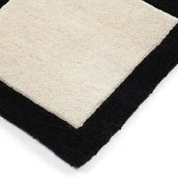 Ullmatta - Syl Hand Tufted Wool Premium (svart/vit)
