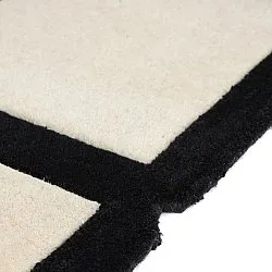 Ullmatta - Syl Hand Tufted Wool Premium (svart/vit)