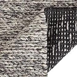 Ullmatta - Talvia Braided Wool (mörkgrå)