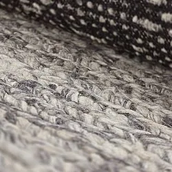 Ullmatta - Talvia Braided Wool (mörkgrå)