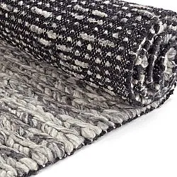 Ullmatta - Talvia Braided Wool (mörkgrå)