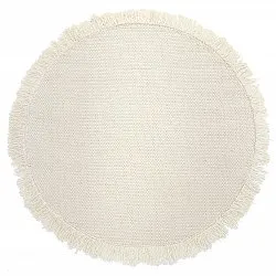 Rund matta - Pike (cream)